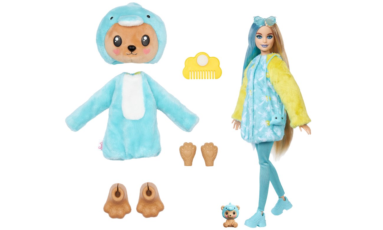 lalka barbie w kostiumie zwierzątka