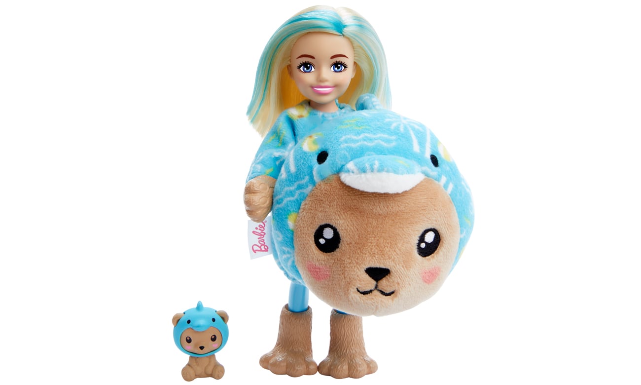 Barbie Cutie Reveal Chelsea Lalka Miś-Delfin Seria Kostiumy