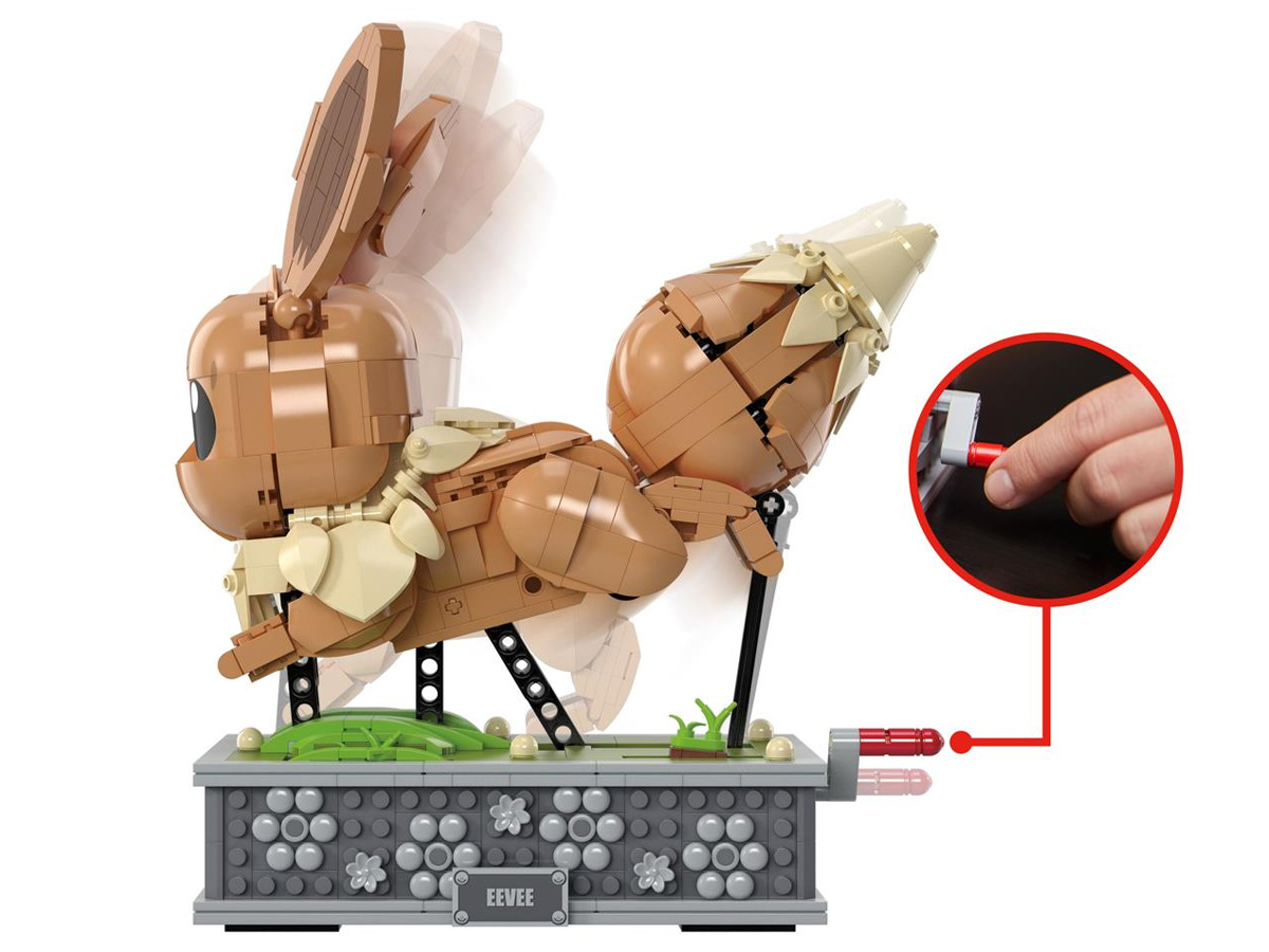 Mega Bloks Pokemon „Ruchomy” Eevee do ustawiania HTH71
