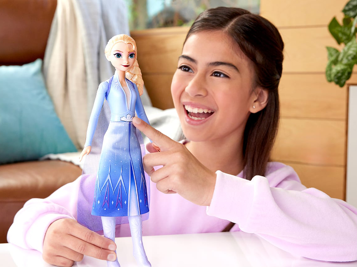 Mattel Disney Księżniczka Śpiewająca Elsa Kraina lodu 2 Lalka - Lalka i ...
