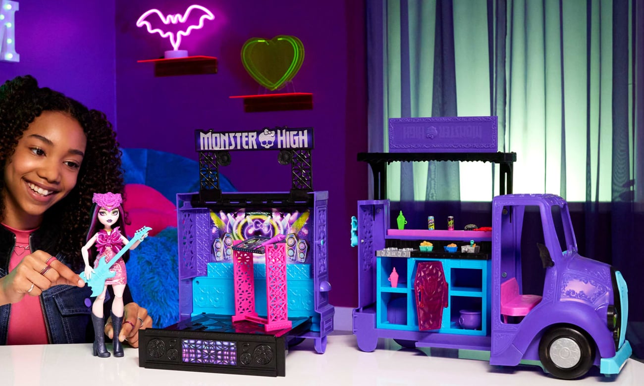 Mattel Monster High Koncertowy Food Truck + Lalka Zestaw