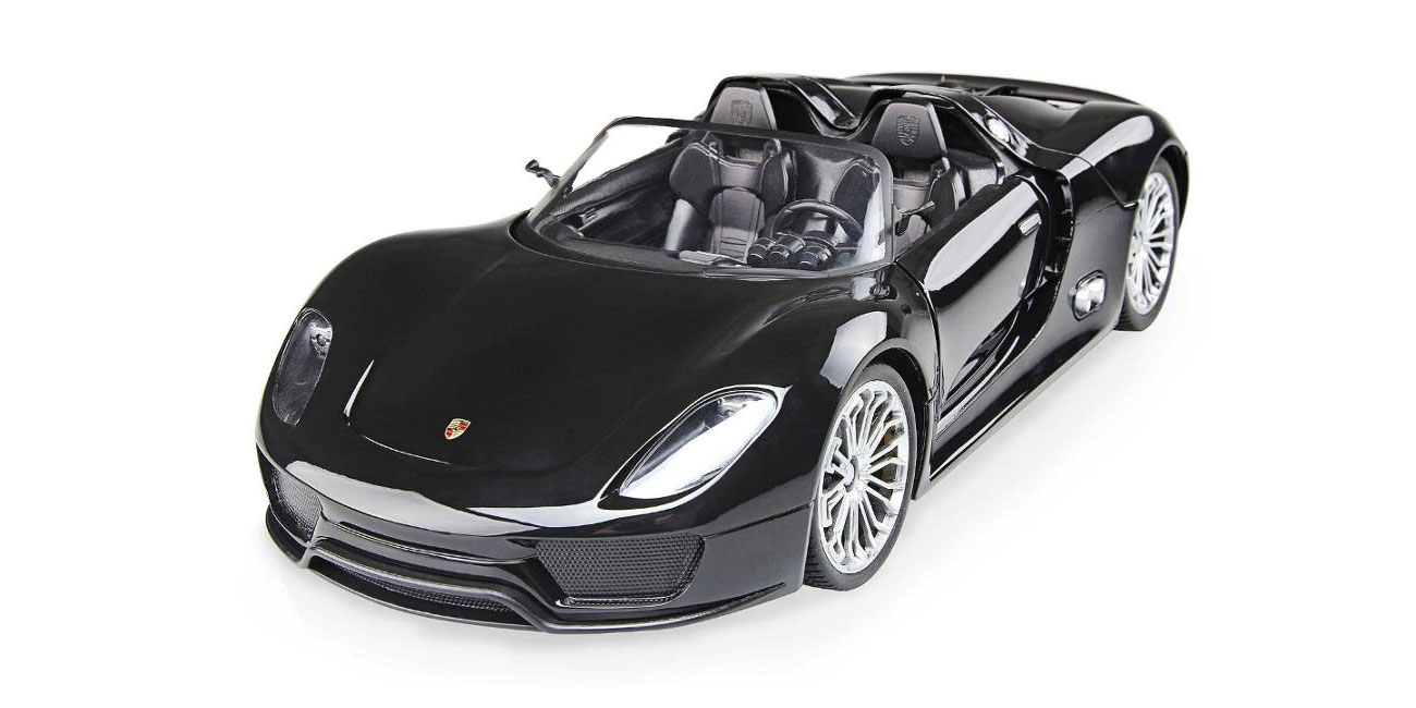 sterowany amochód srebrne porsche