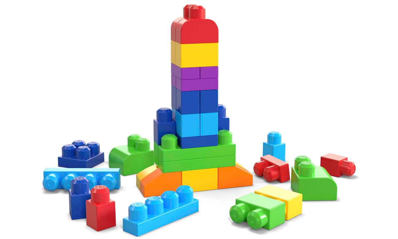 Mega Bloks First Builders Klocki 60 el niebieskie