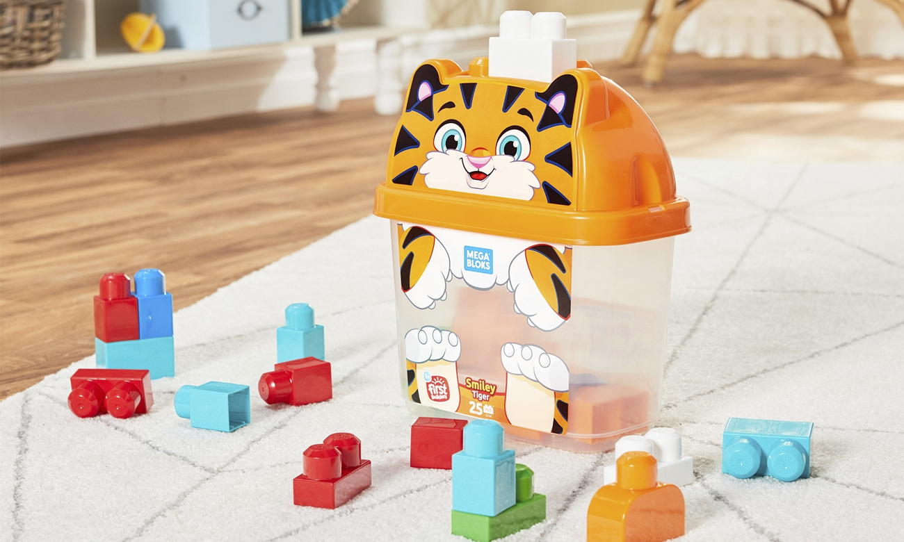 Mega Bloks Pojemnik z klockami Tygrysek