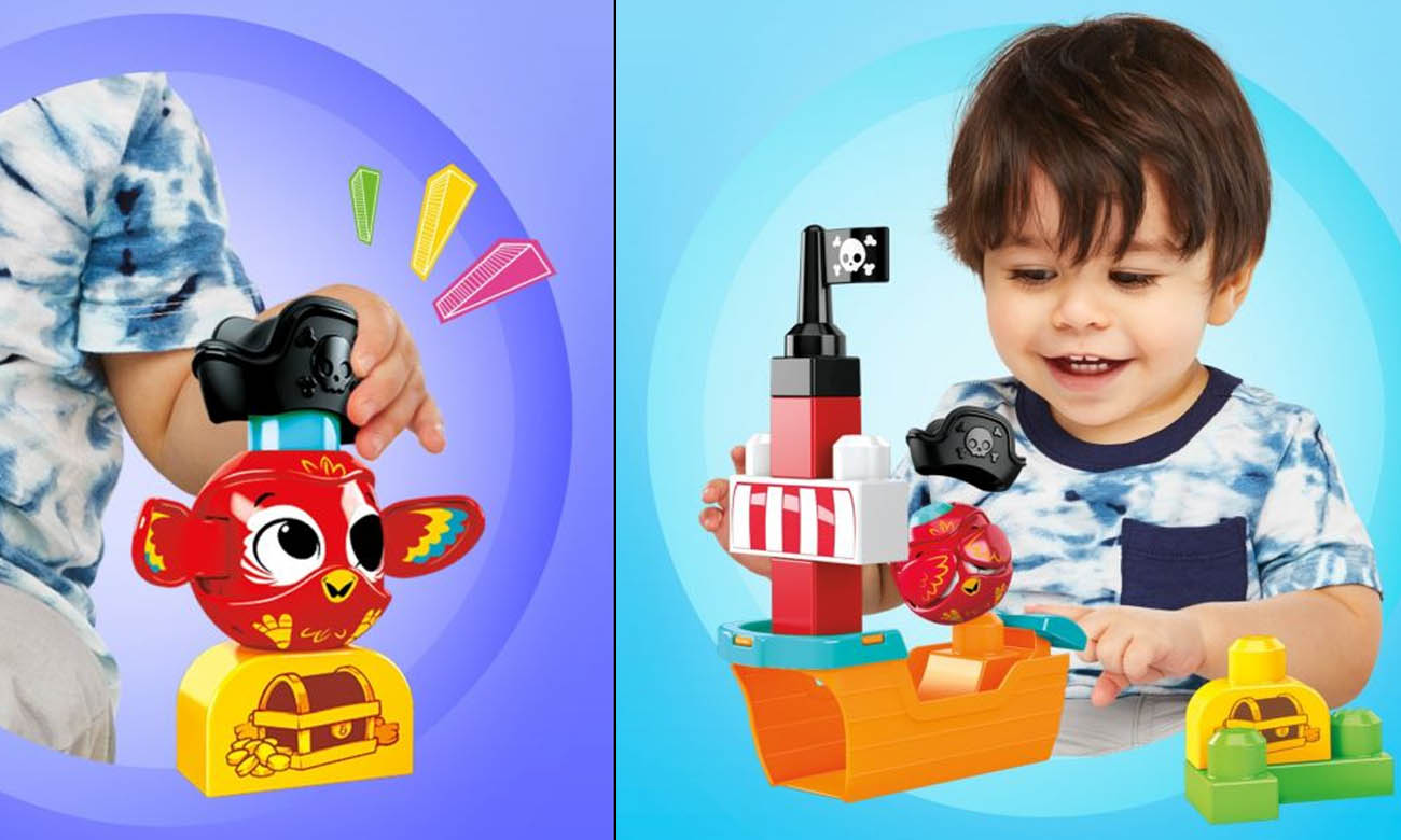 Mega Bloks Klocki A kuku Statek piracki Zestaw