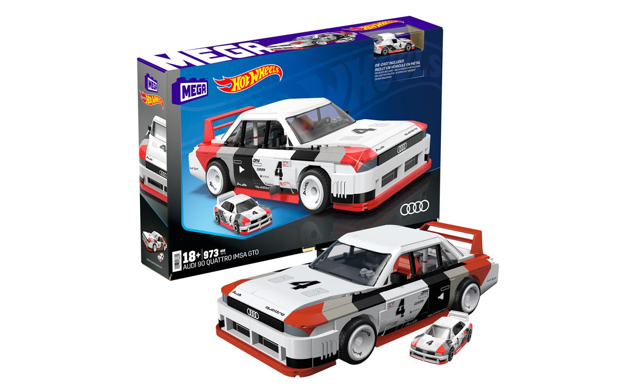 Zestaw klocków MEGA Hot Wheels Audi 90 Quattro IMSA GTO