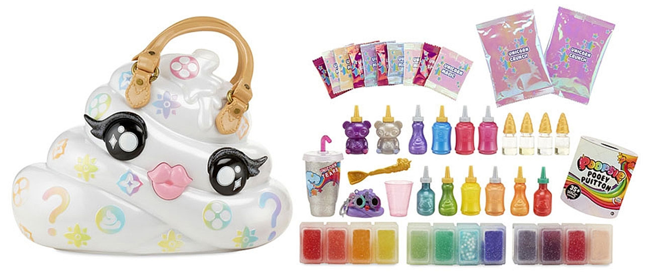 Zawartość zestawu Poopsie Slime Surprise Pooey Puitton