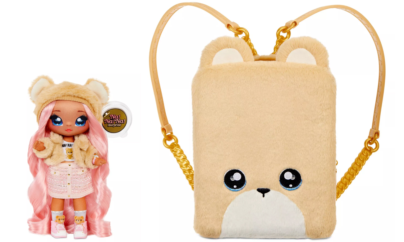 MGA Na! Na! Na! Zestaw z lalką i plecakiem 3w1 Sarah Snuggles