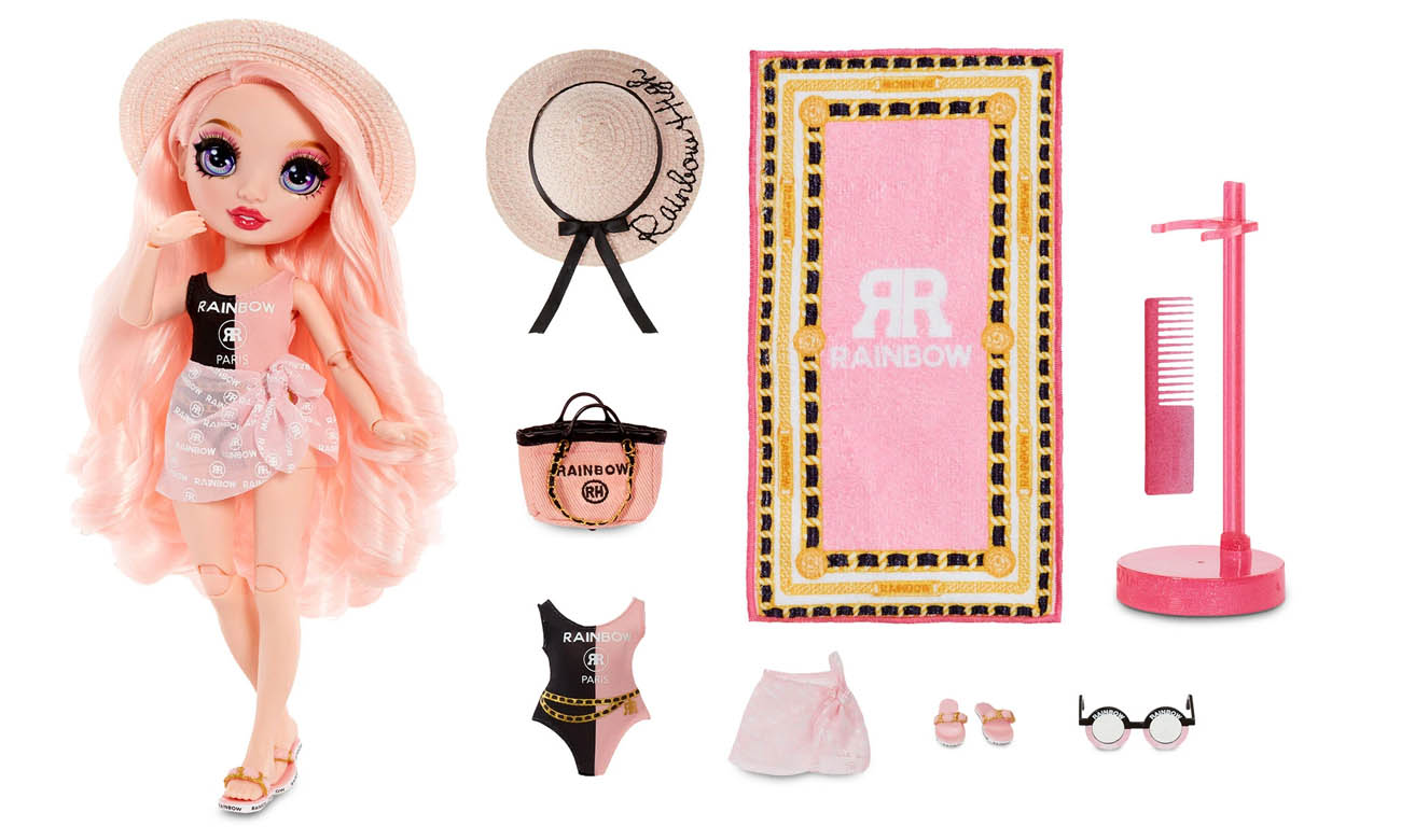 lalka rainbow high pacific coast plaża