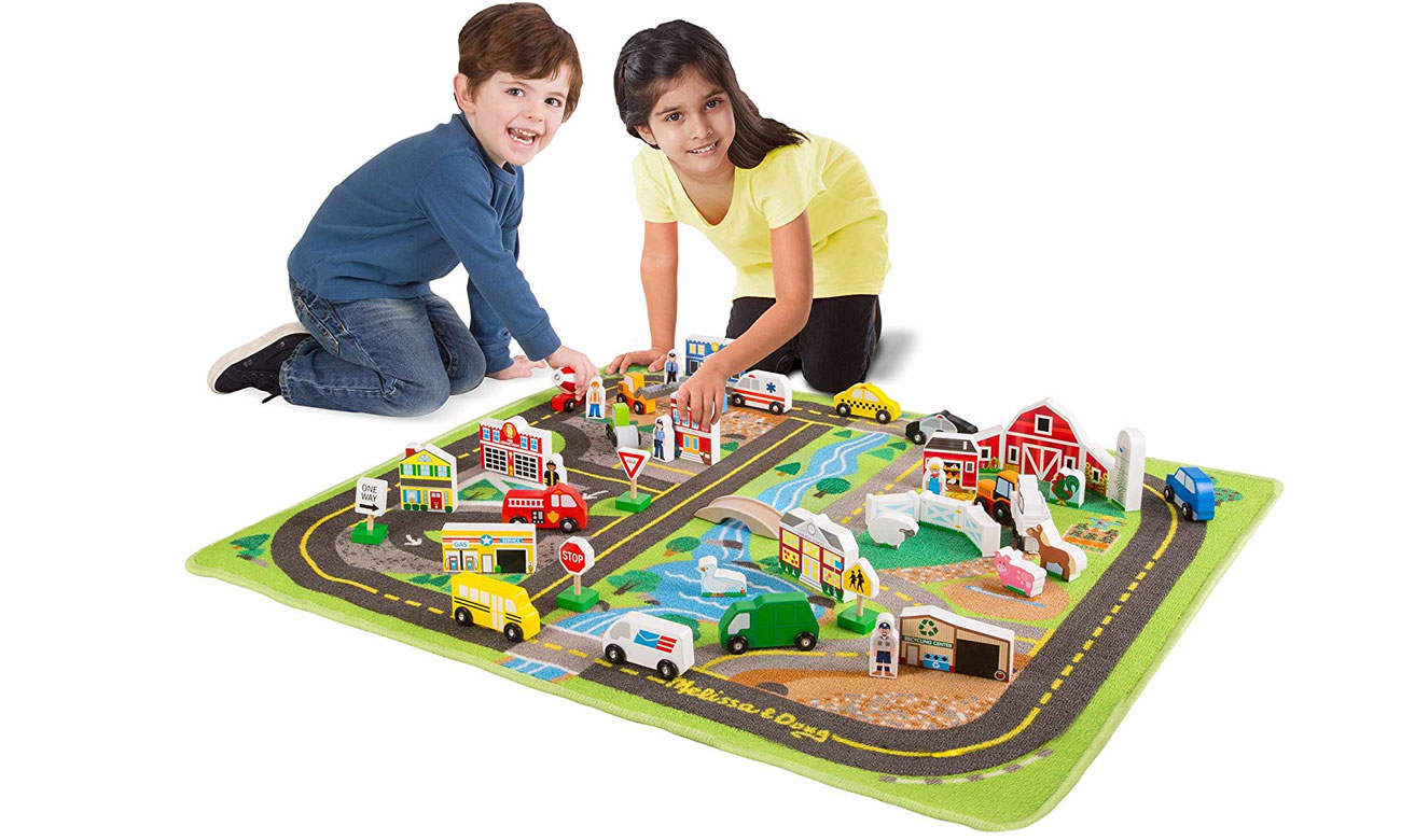 Mata Melissa & Doug Deluxe Road Rug Play Set 15195
