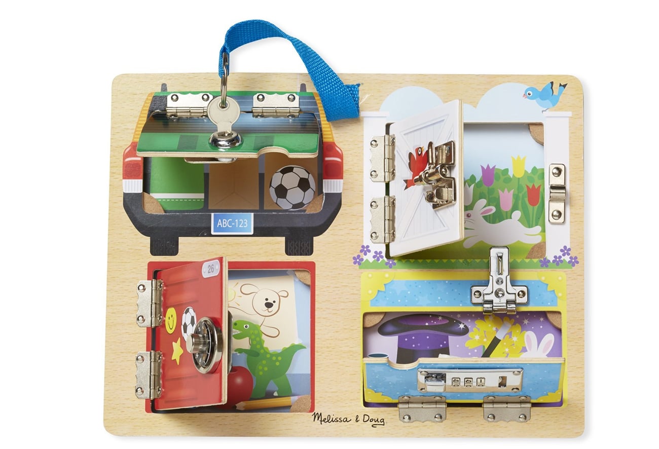 Tablica edukacyjna - Zamki i zabezpieczenia, Melissa & Doug