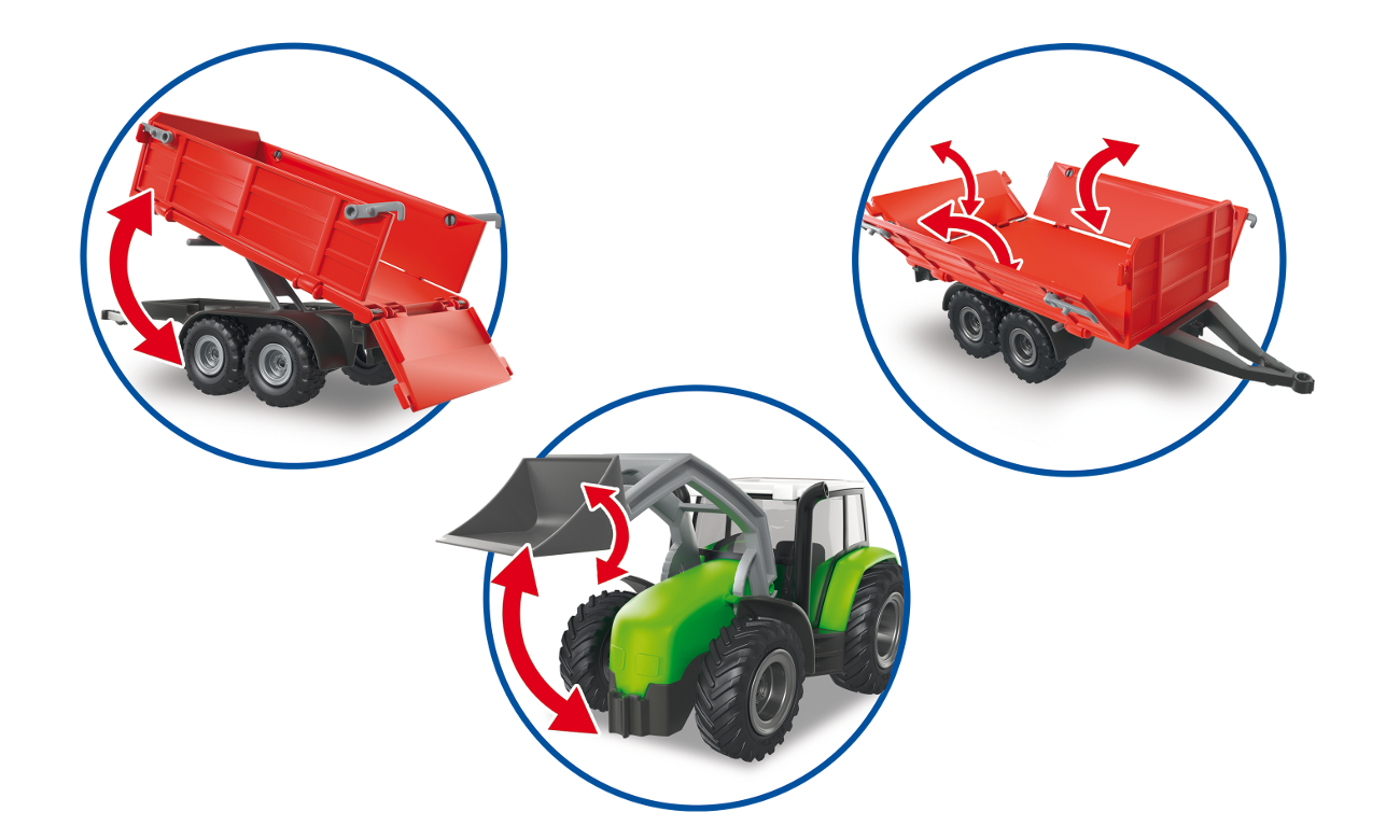 Duży traktor z przyczepą 6130