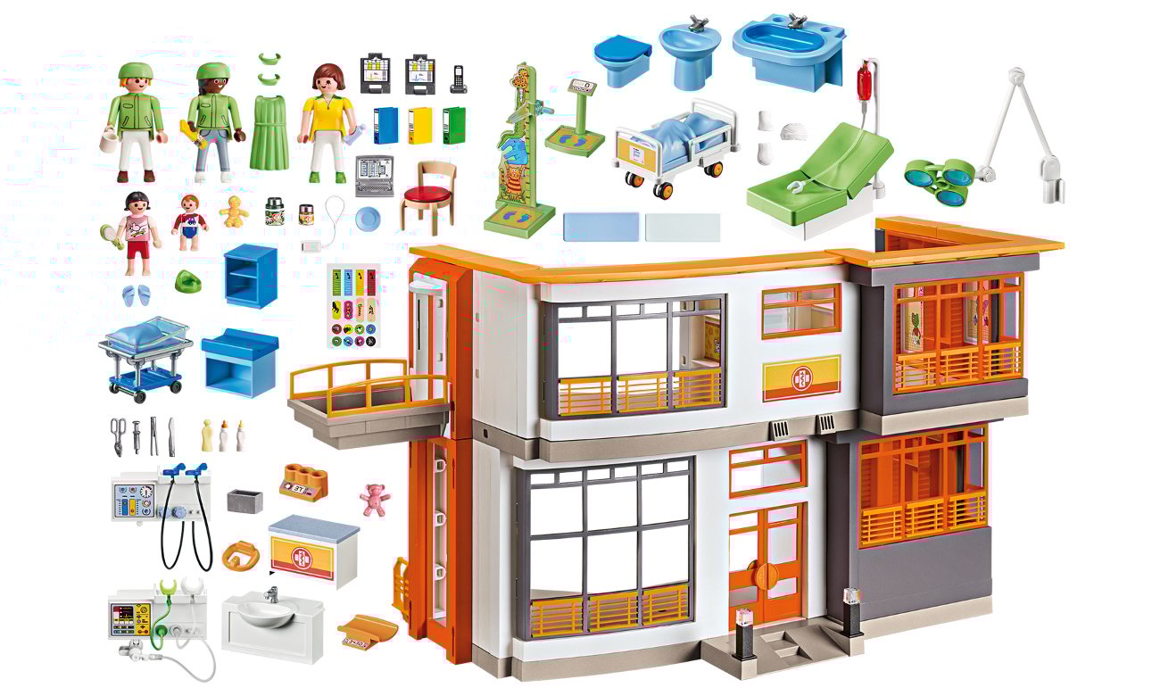 Zawartość zestawu PLAYMOBIL Szpital dziecięcy z wyposażeniem