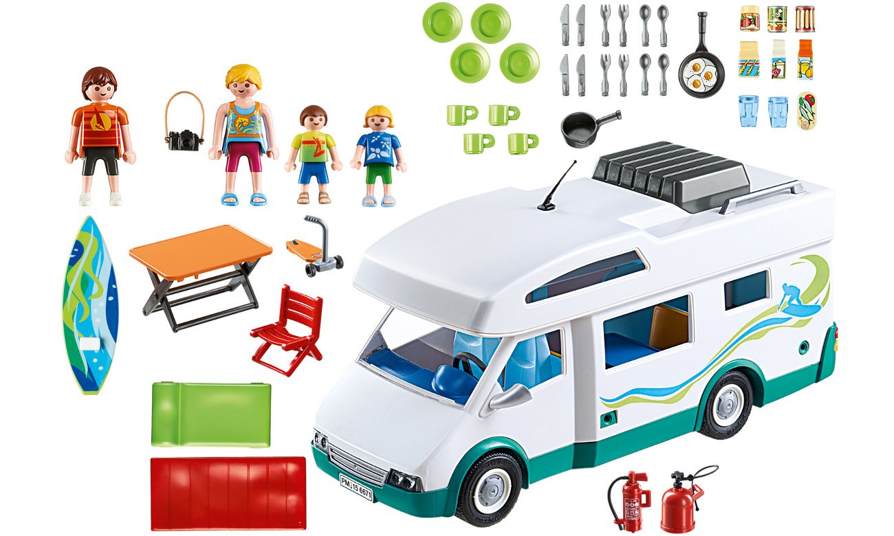 zestaw Playmobil - Rodzinne auto kempingowe 6671