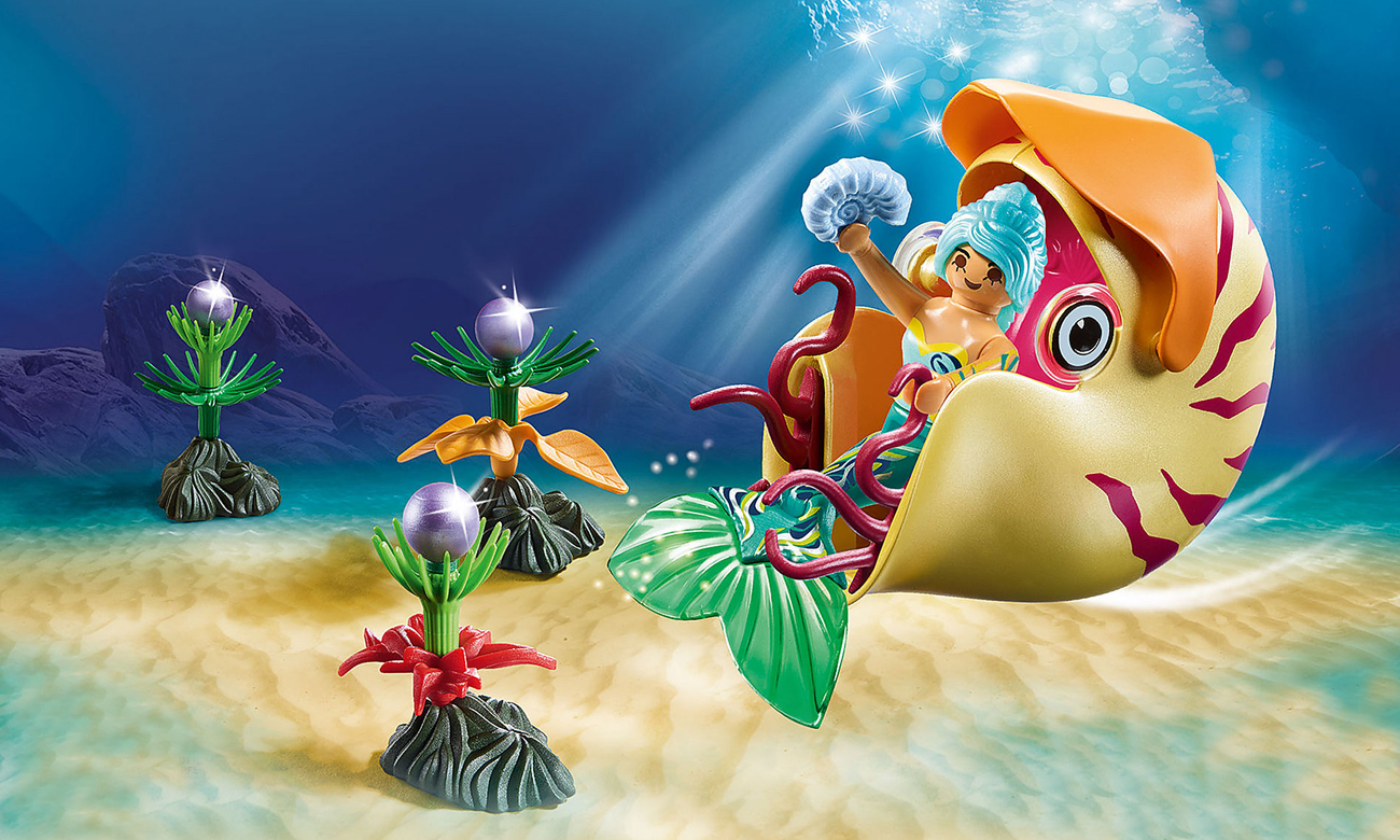 PLAYMOBIL Syrenka w gondoli ze ślimaka