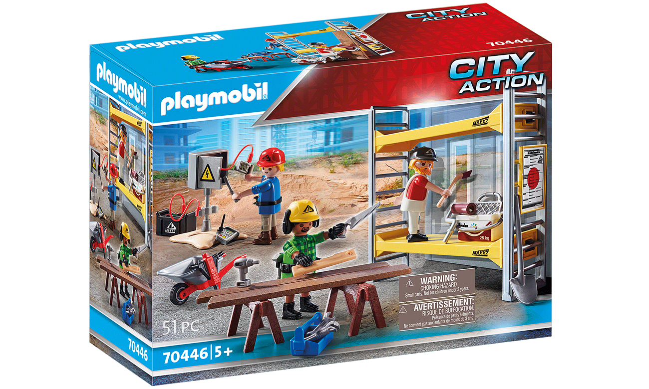 PLAYMOBIL® Rusztowanie z robotnikami 70446