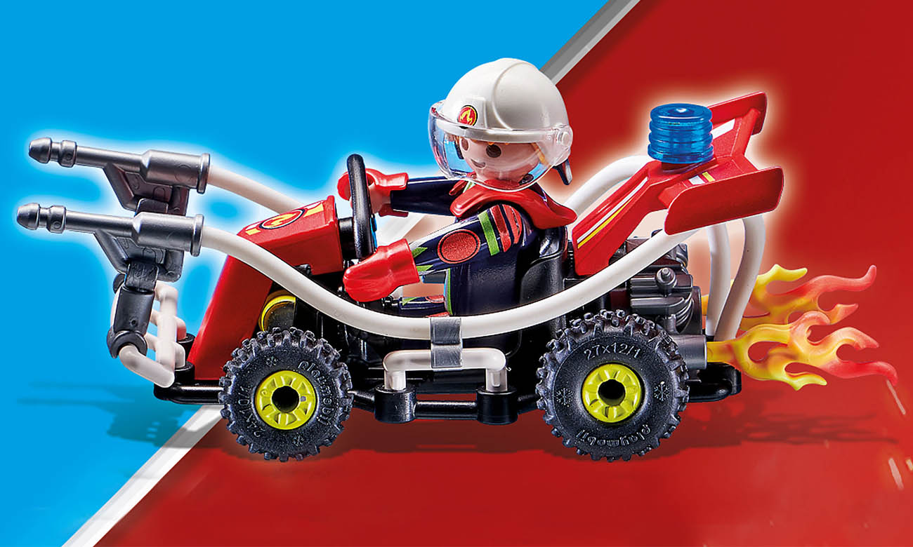 playmobil Pokaz kaskaderski Gokart straży pożarnej