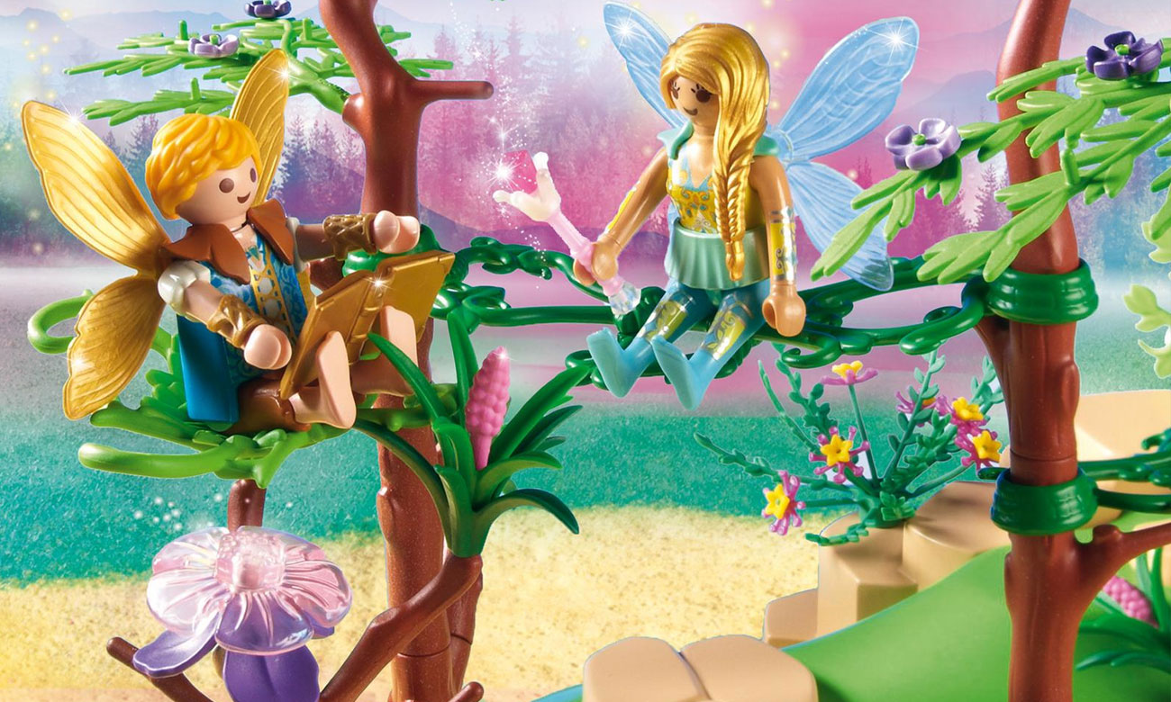 duży zestaw playmobil wróżki