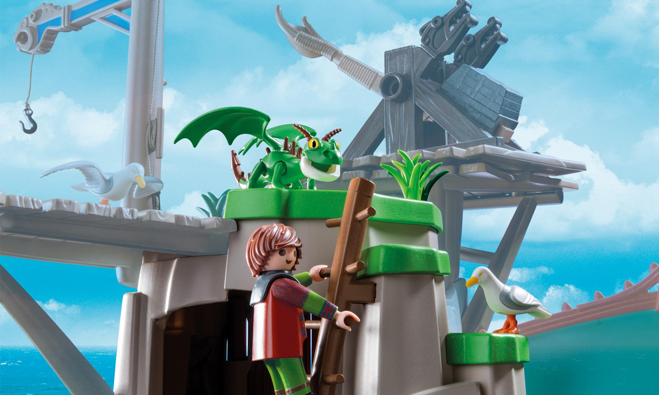 zestaw klocków playmobil smoki