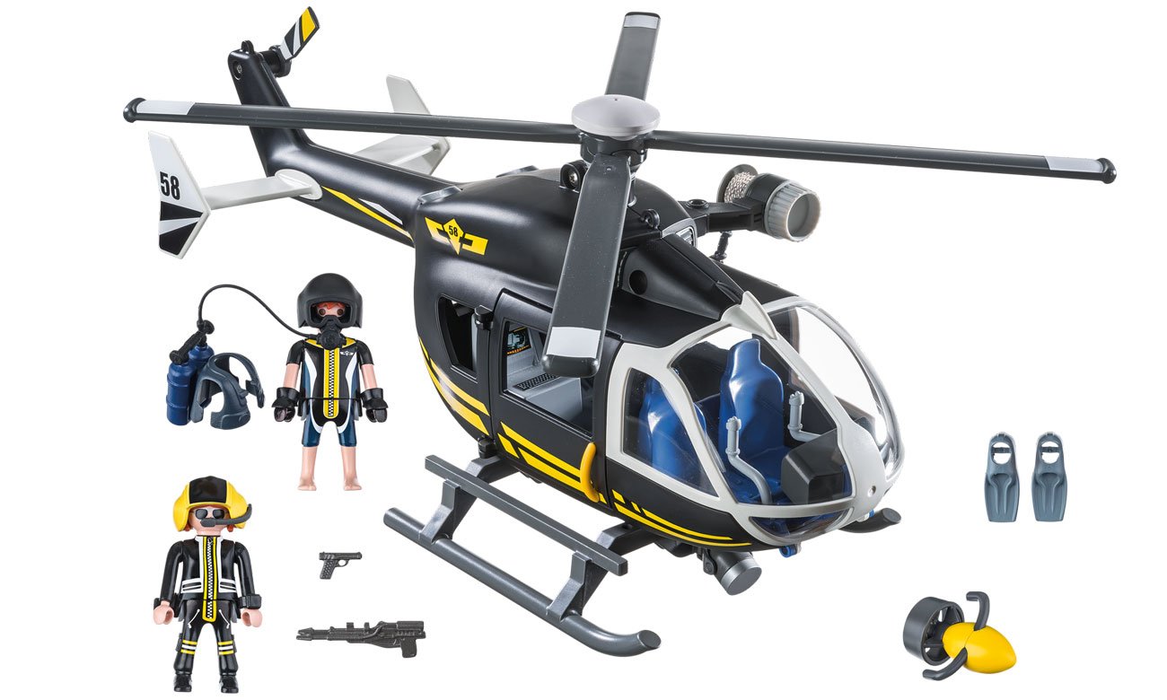 Zawartosć zestawu PLAYMOBIL® Helikopter jednostki specjalnej