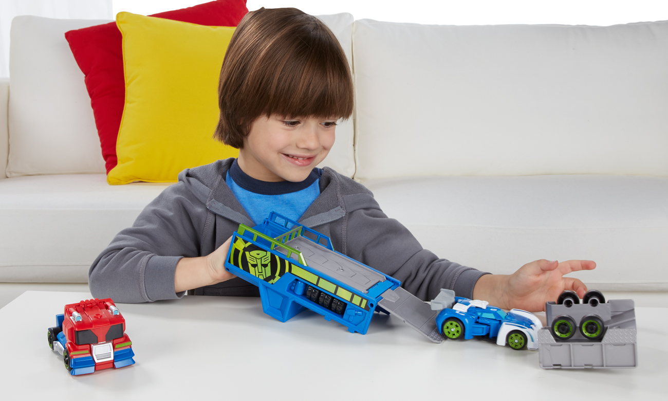 Transformers Rescue Botsoptimus prime i blurr