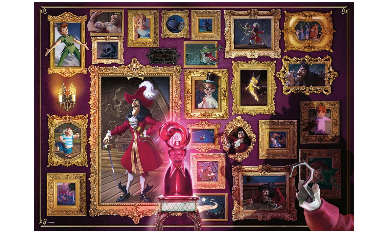 Ravensburger Villainous. Kapitan Hook 1000 el.