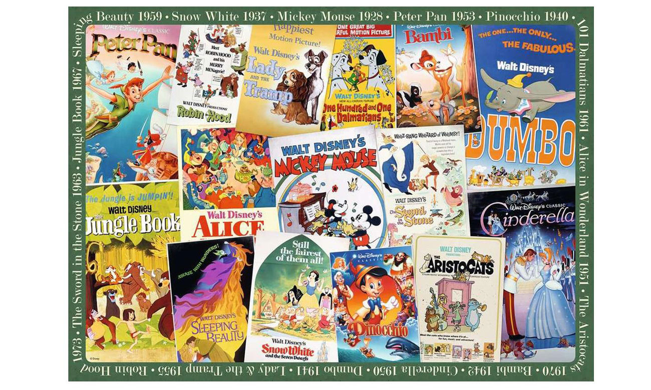 Ravensburger Stare plakaty z filmów Disney 100 el.