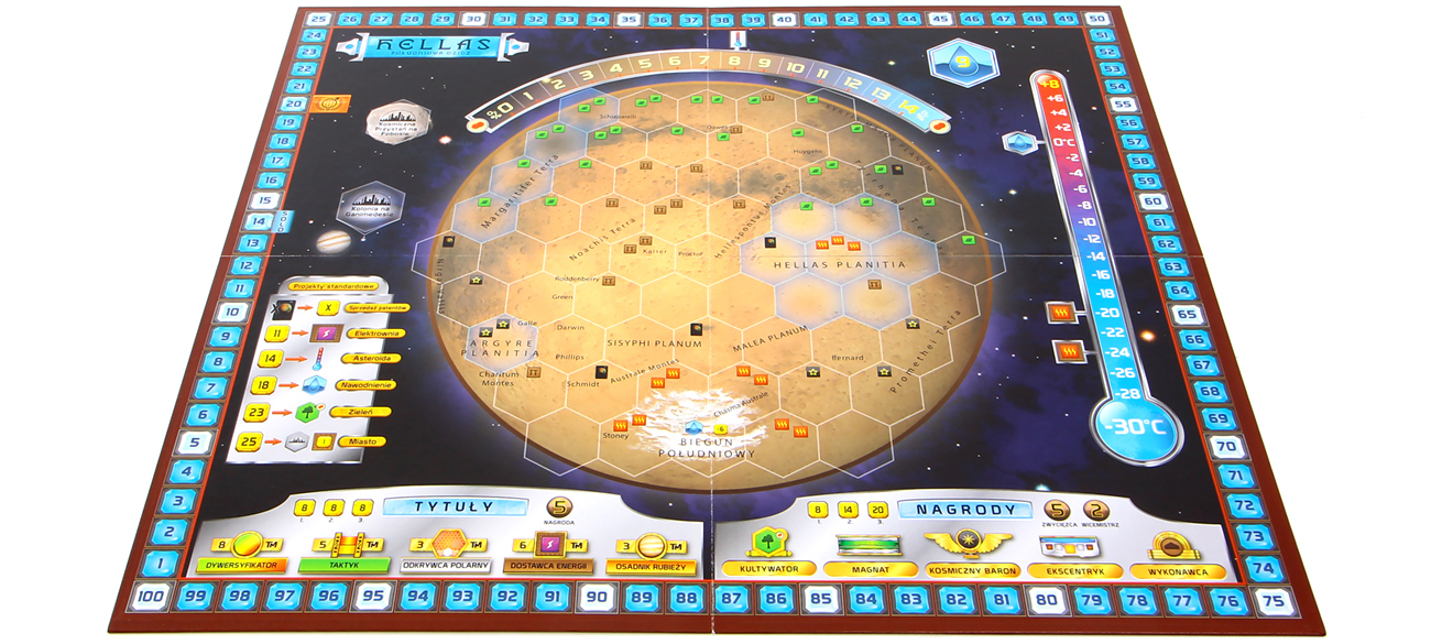 GRA PLANSZOWA TERRAFORMACJA MARSA: HELLAS i ELYSIUM dodatek