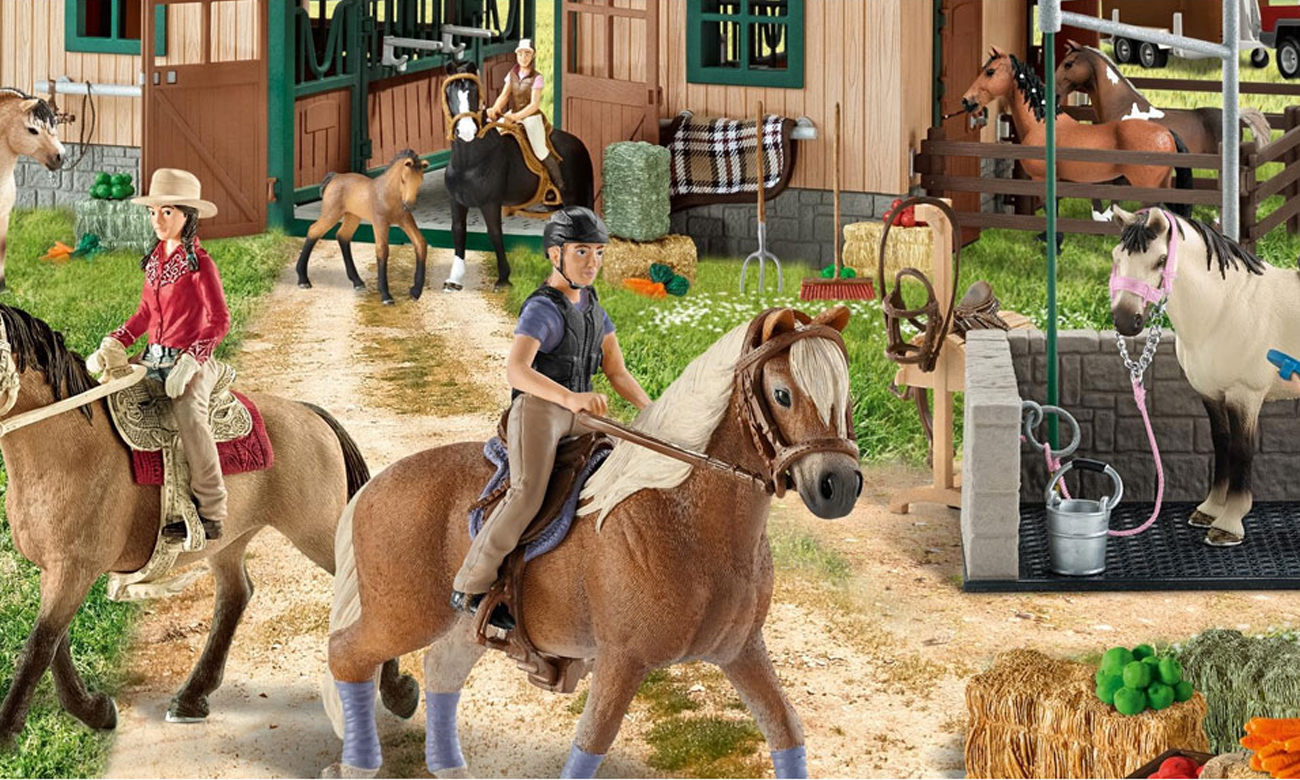 Schleich Zestaw do pielęgnacji Koń fryzyjski