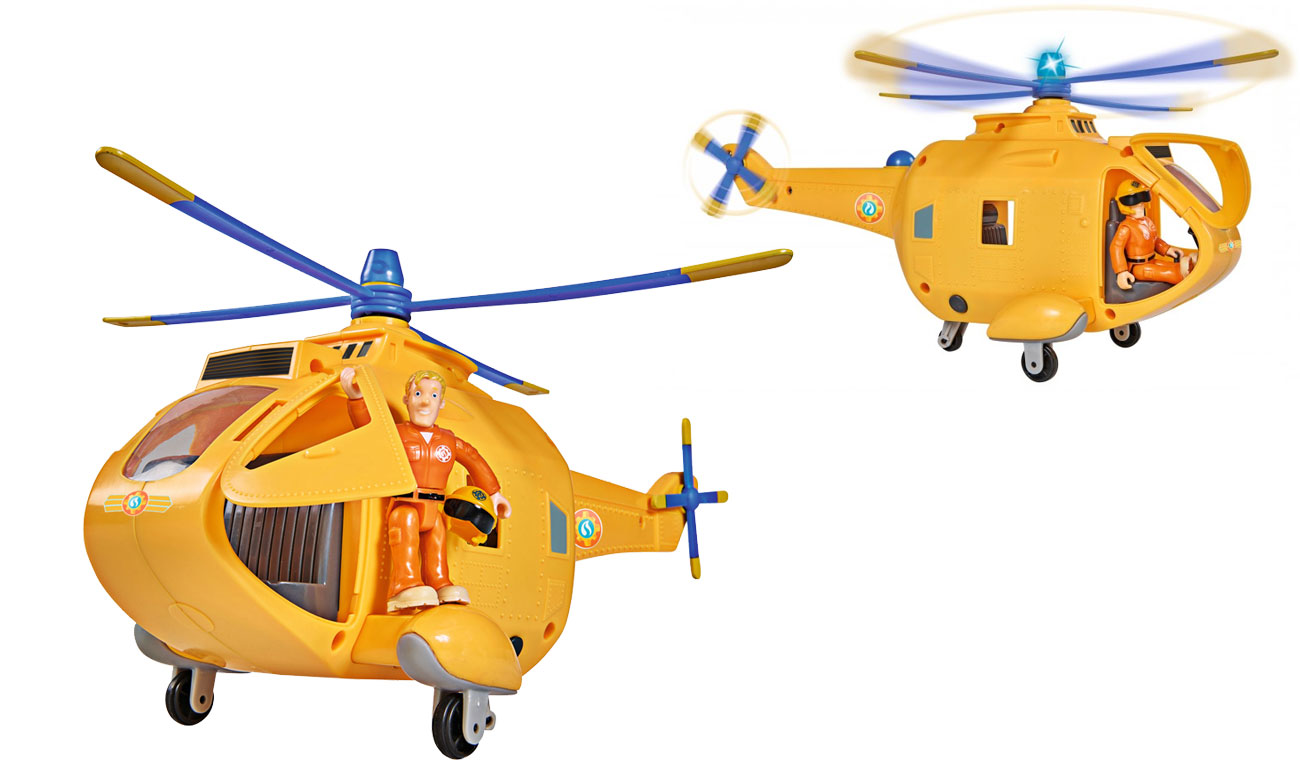 Strażak Sam Helikopter Wallaby II z figurką Światło Dźwięk