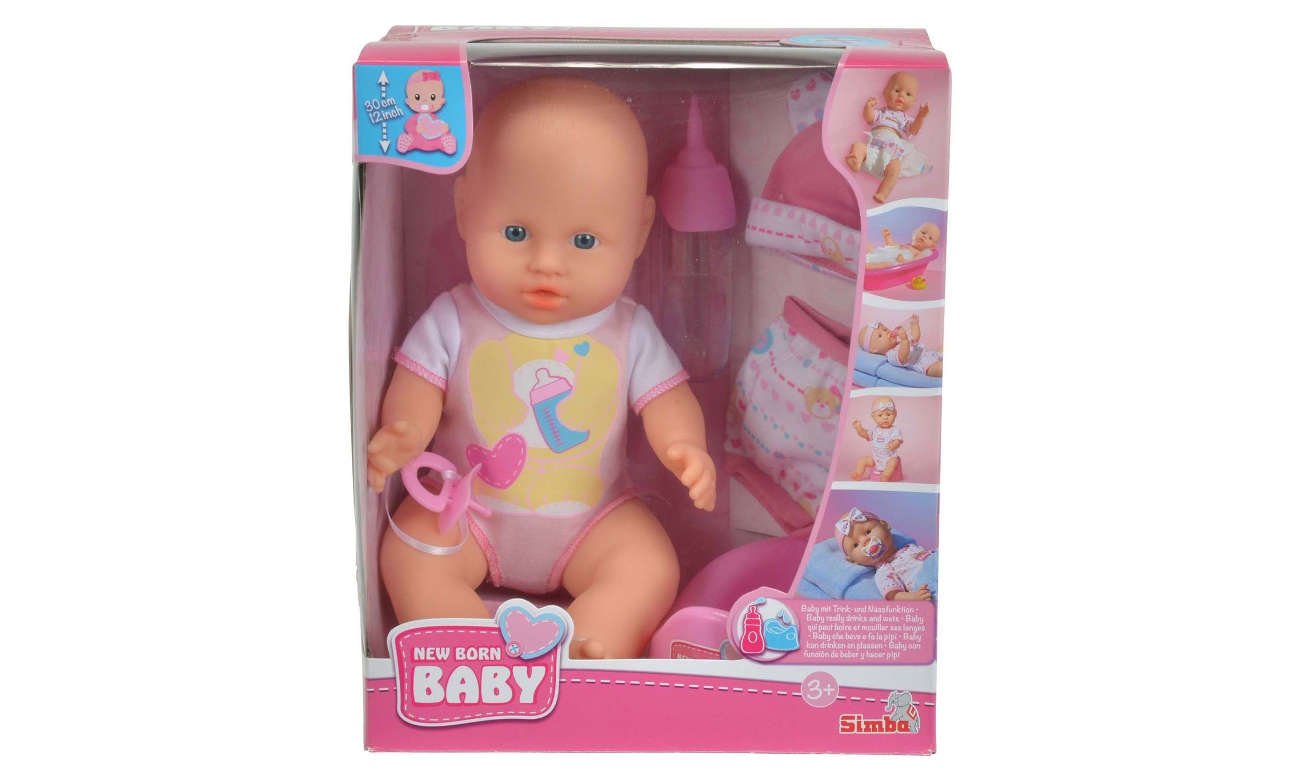 Simba New Born Baby bobas z ubrankami 30 cm