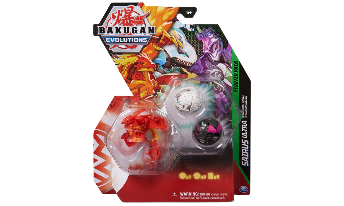 Bakugan Evolutions Starter Pack 3-Pack, Sairus Ultra