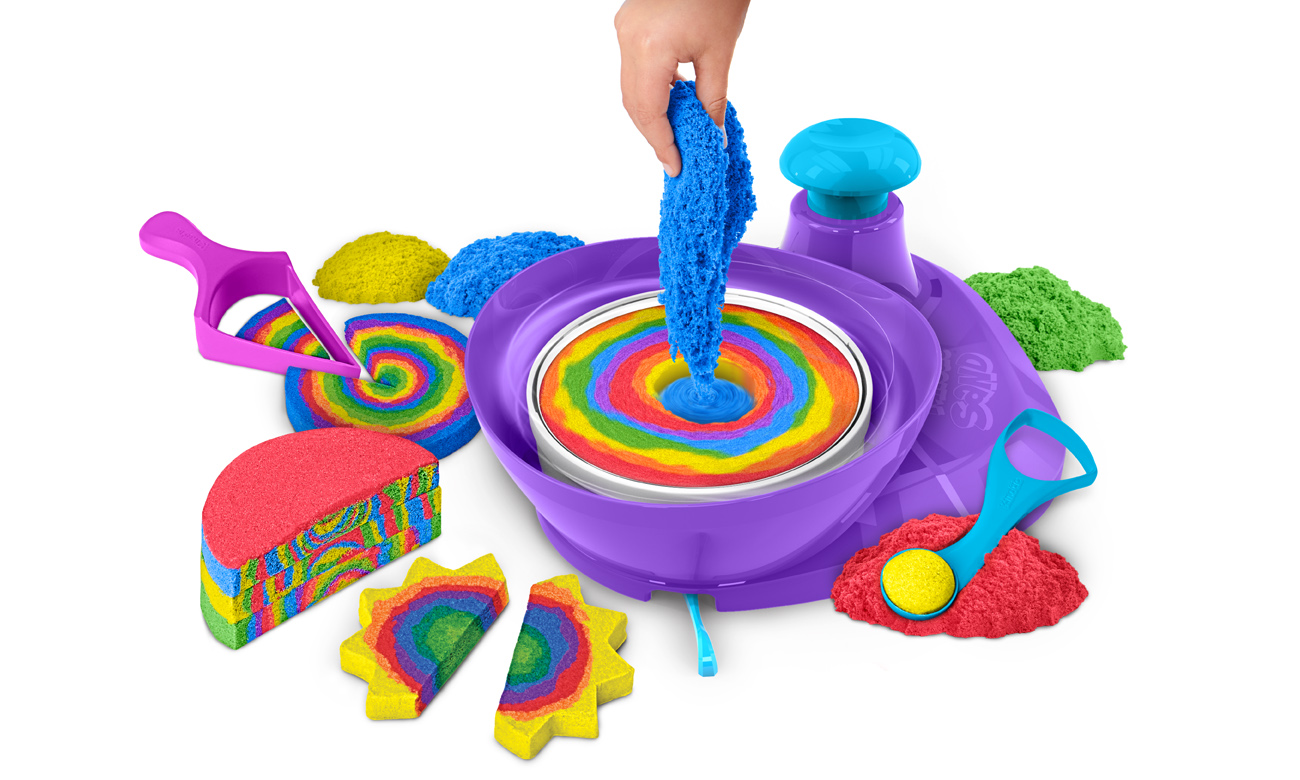 SPIN MASTER KINETIC SAND ZAKRĘCONE KOLORYSPIN MASTER KINETIC SAND