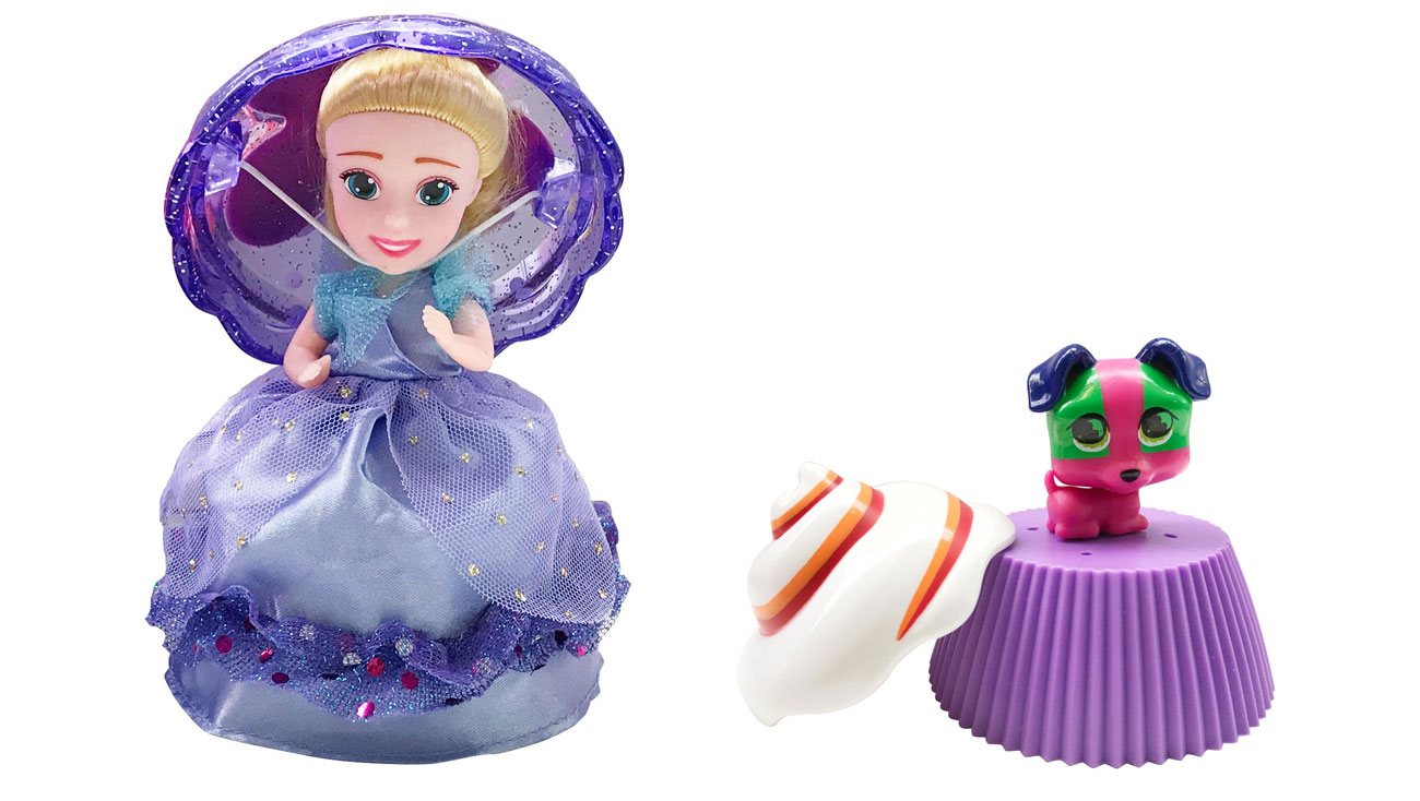 TM Toys Cupcake laleczka z pieskiem deser bananowy