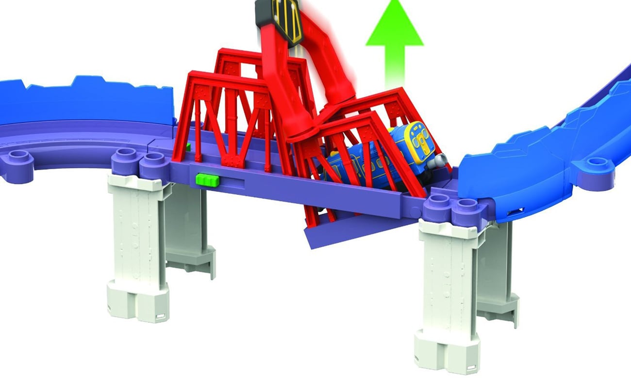 TOMY Stacyjkowo Przygoda z wielkim dźwigiem - Kolejki i tory
