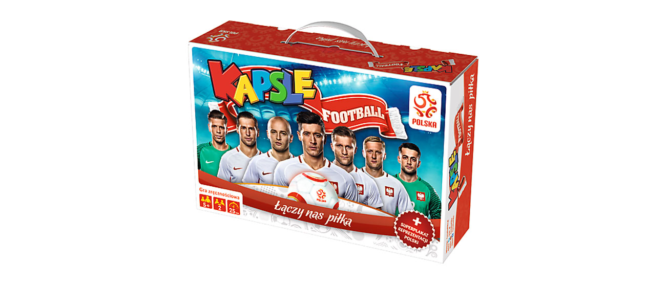 Gra dla dzieci Trefl Kapsle football PZPN 01365