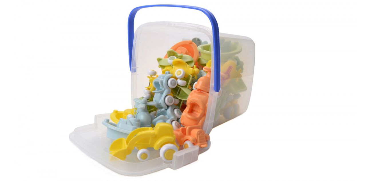 Viking Toys Wiaderko 30 el. Zabawki dla małych dzieci Sklep