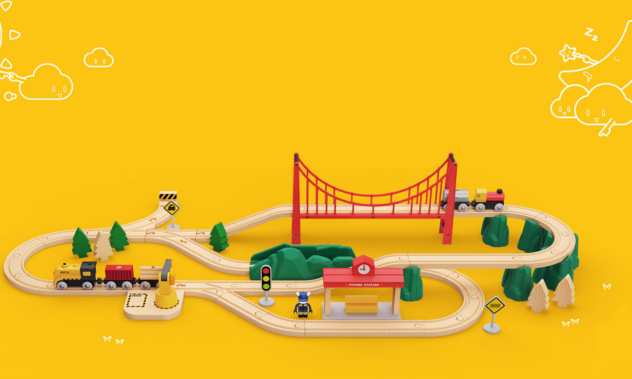 Xiaomi Mi Toy Train Set Kolejki i tory Sklep al.to