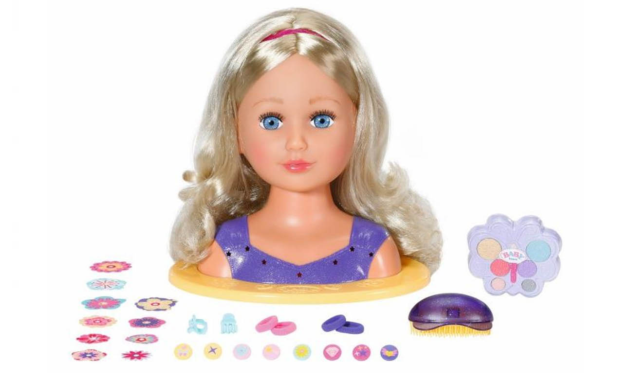 Zapf Creation Głowa do stylizacji BABY born z 27 akcesoriami